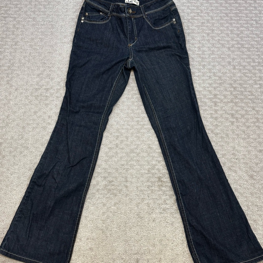 Lei Jeans Vintage Sophia Hipster Flare Womens Size 7 Junior Regular